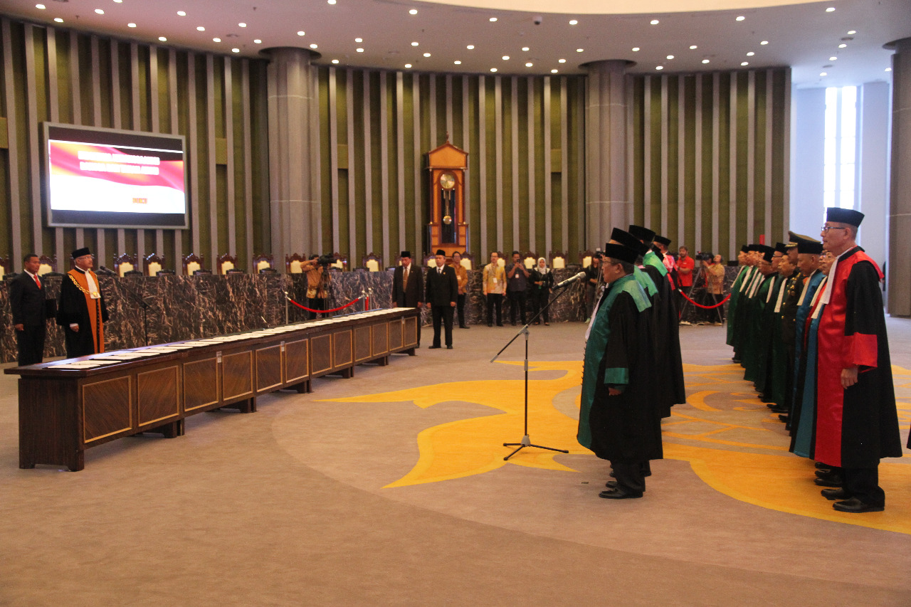 Ketua MA Melantik 29 Ketua Pengadilan Tingkat Banding