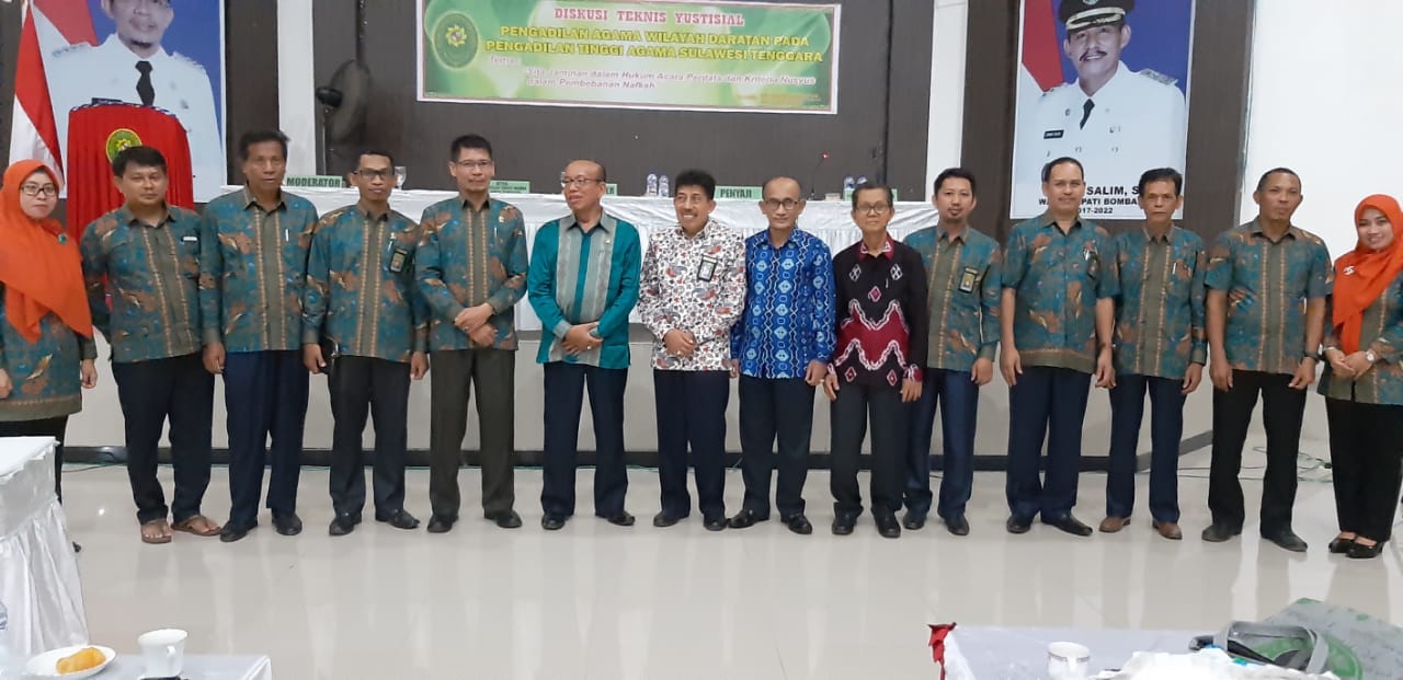 PA Kolaka Ikuti Diskusi Teknis Yudisial Wilayah Daratan Di Rumbia