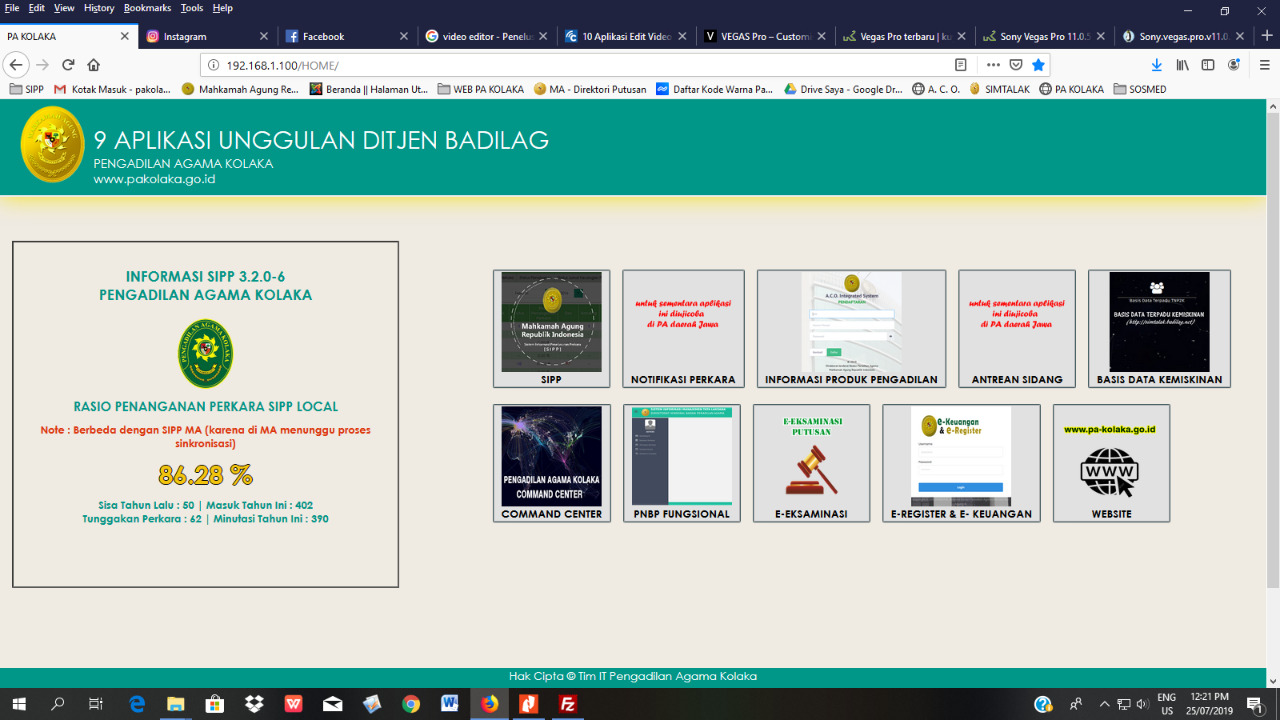 MINUS COMMAND CENTER, PA KOLAKA BERHASIL UJI COBA EMPAT APLIKASI