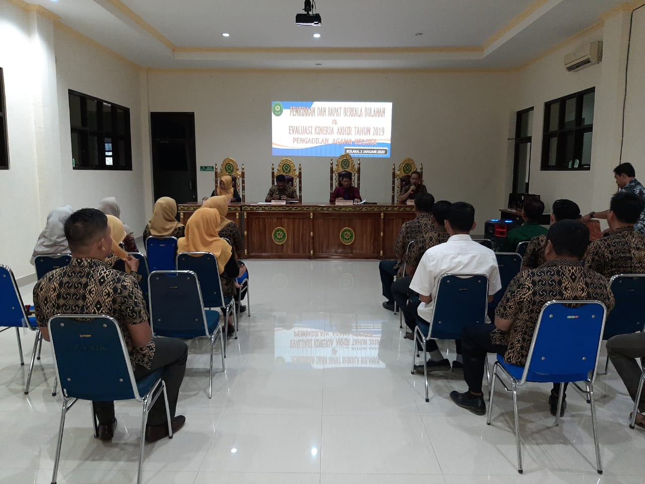 Awali Rutinitas 2020, PA Kolaka Gelar Rapat Bulanan dan Evaluasi Kinerja Tahun 2019